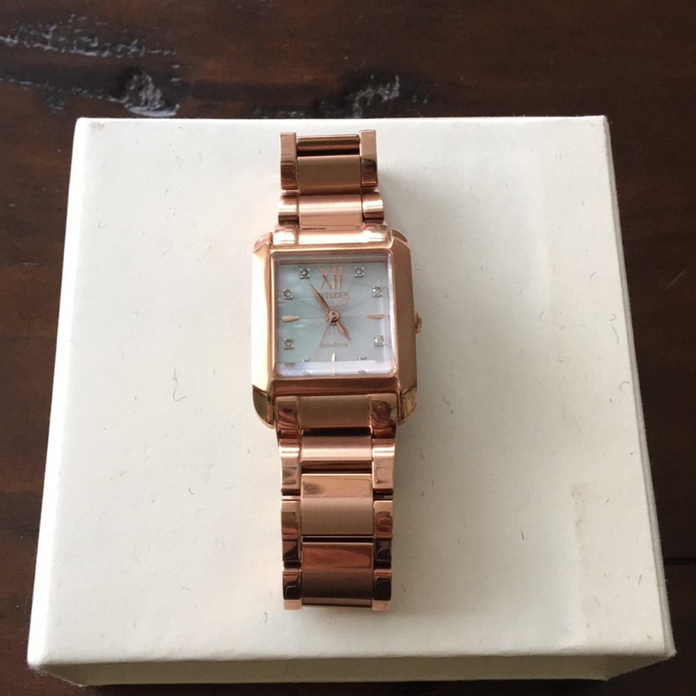 Citizen Bianca Eco-Drive watch in rose gold